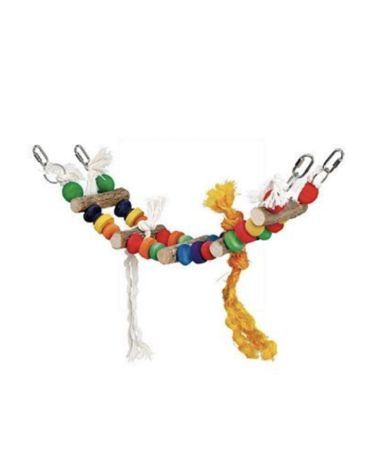 Adventure Bound Colourful Bridge Ladder Parrot Toy